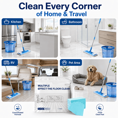 Concentrated Multi-Surface Floor Cleaning Sheets – Fresh Scent