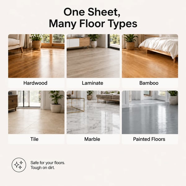 Concentrated Multi-Surface Floor Cleaning Sheets – Fresh Scent